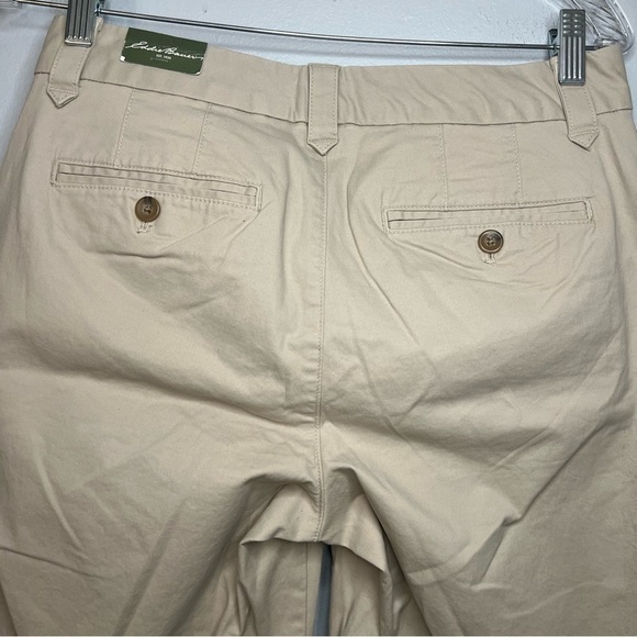 Eddie Bauer Blakely Fit Pants Women's Size 4 short tan Chino mid Rise Stretch - Picture 6 of 8